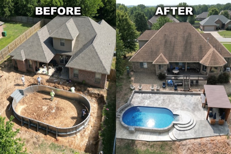 Custom pool built by Hoss Custom Pools - Grand Prairie Texas
